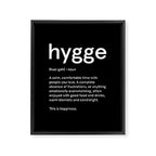 Hygge: Black Edition Framed Canvas Print Gallery Image 6