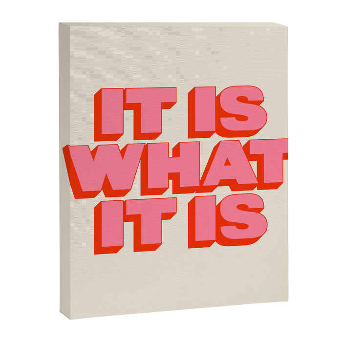 It Is What It Is Canvas Print Gallery Image 1