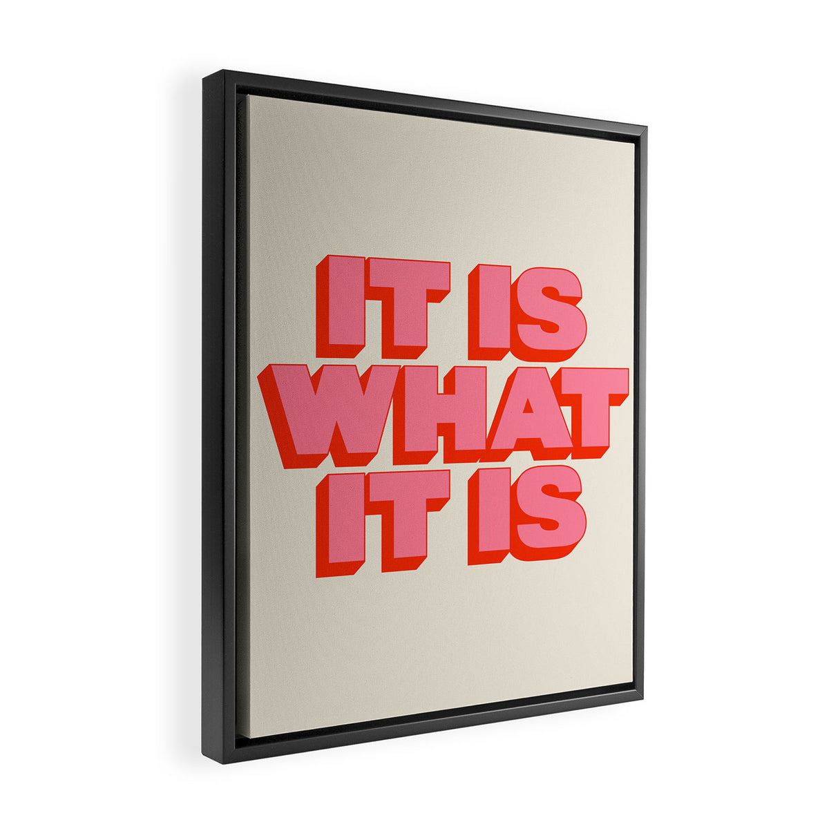 It Is What It Is Framed Canvas Print Gallery Image 2