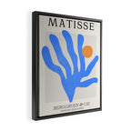 Jazz Blue Leaf: Matisse Series 02 | Mid-Century Edition Framed Canvas Print Gallery Image 2