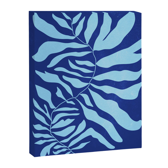 JAZZ FERNS 01 | Starry Blue Matisse Edition Canvas Print Gallery Image 1