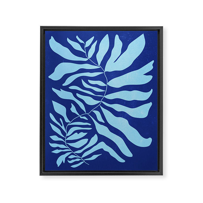 JAZZ FERNS 01 | Starry Blue Matisse Edition Framed Canvas Print Gallery Image 6