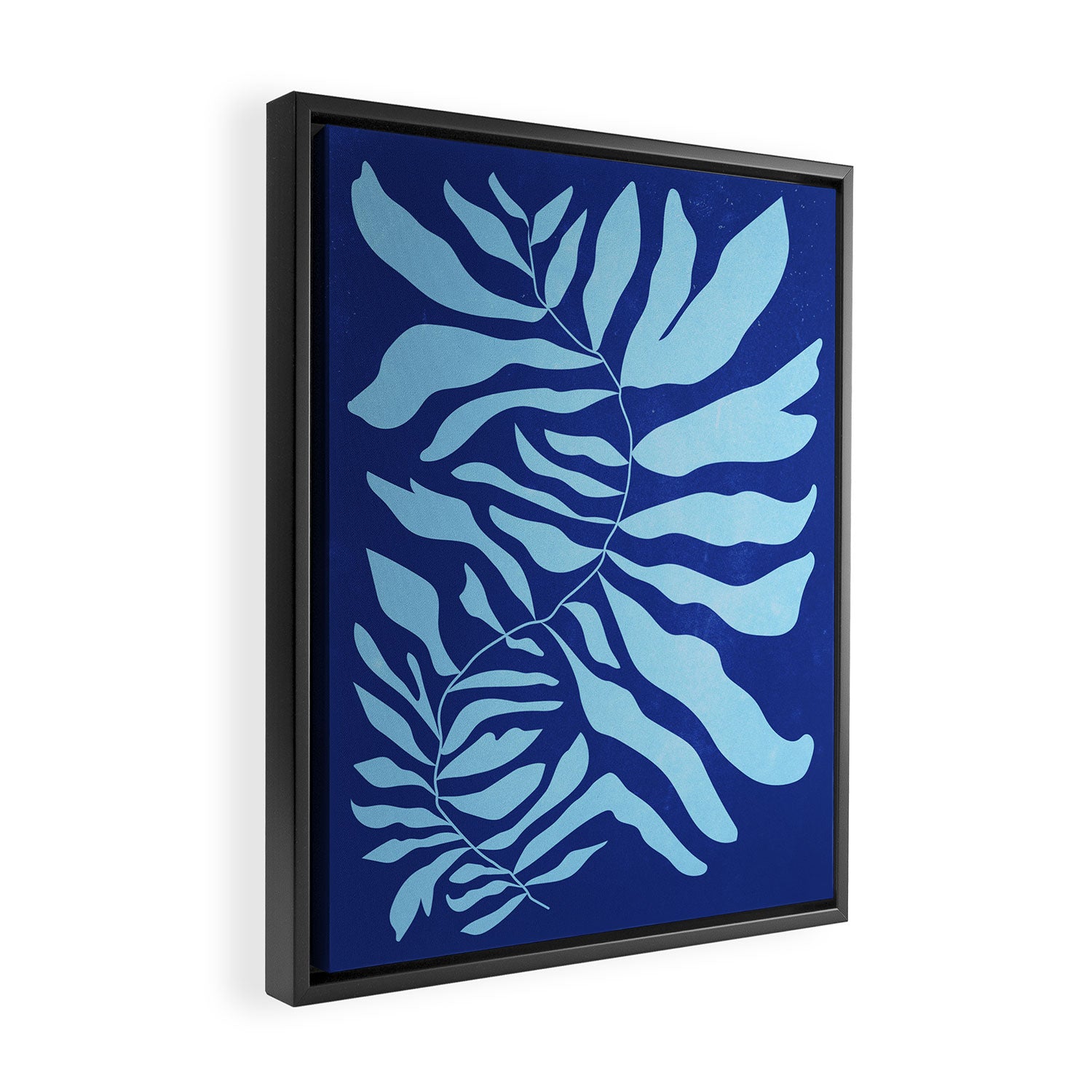 JAZZ FERNS 01 | Starry Blue Matisse Edition Framed Canvas Print Gallery Image 2