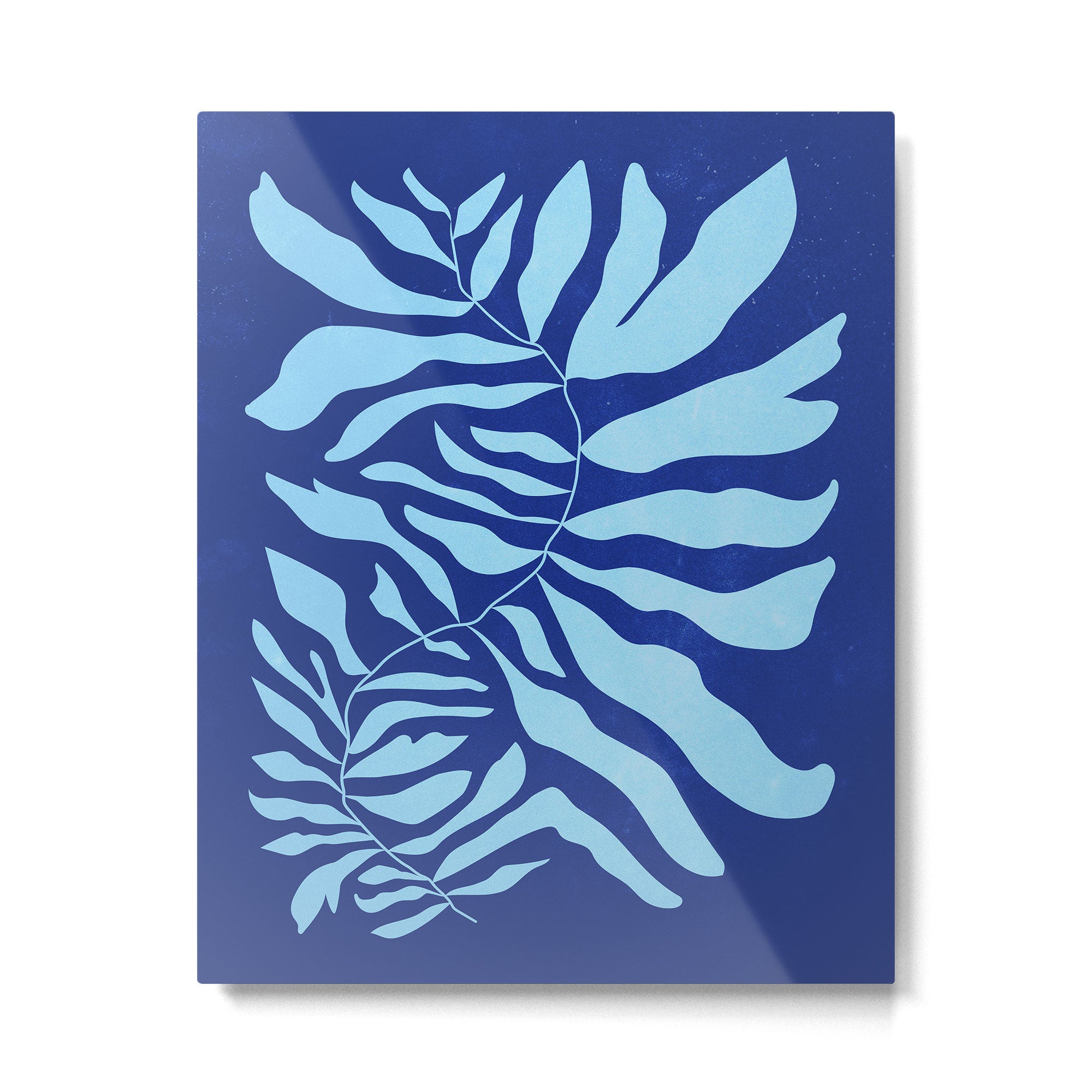 JAZZ FERNS 01 | Starry Blue Matisse Edition Metal Print Gallery Image 4
