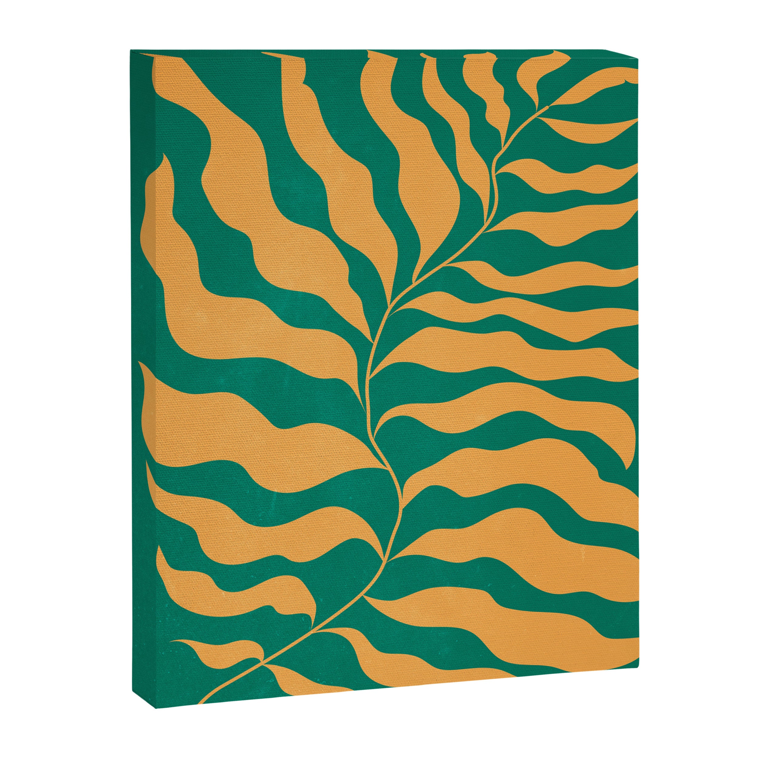 JAZZ FERNS 02 | Tropical Green & Casablanca Matisse Edition Canvas Print Gallery Image 6