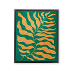 JAZZ FERNS 02 | Tropical Green & Casablanca Matisse Edition Framed Canvas Print Gallery Image 6