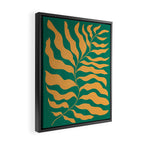 JAZZ FERNS 02 | Tropical Green & Casablanca Matisse Edition Framed Canvas Print Gallery Image 2