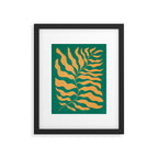 JAZZ FERNS 02 | Tropical Green & Casablanca Matisse Edition Framed Art Print Gallery Image 5