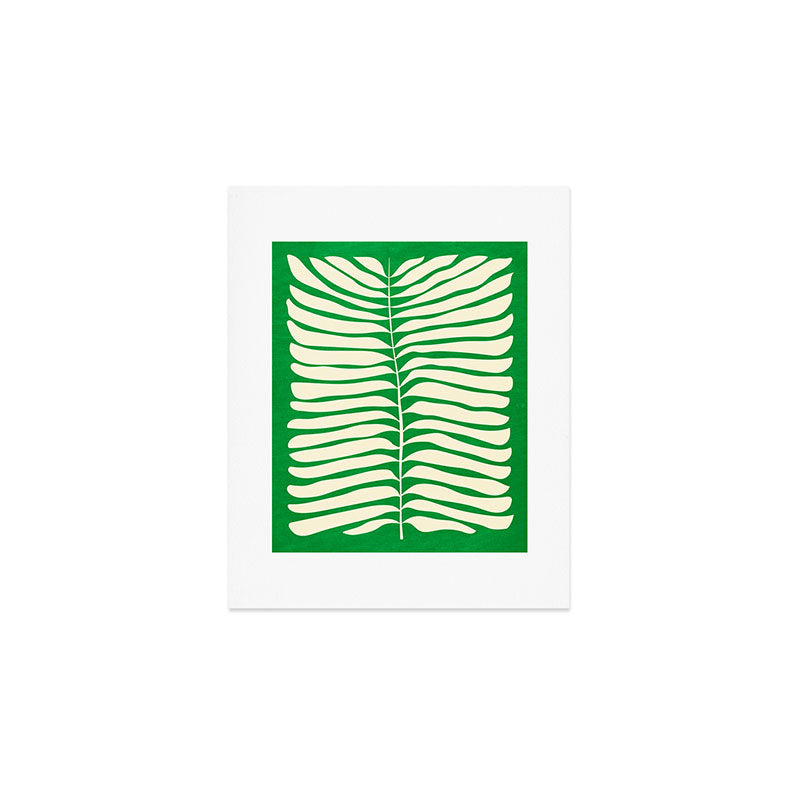 JAZZ FERNS 04 | Pine Green Matisse Edition Art Print Gallery Image 1