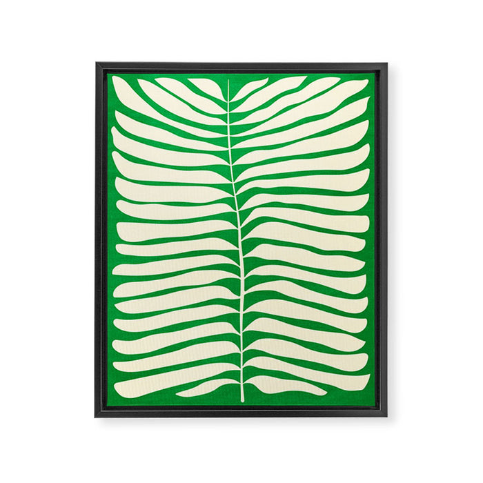 JAZZ FERNS 04 | Pine Green Matisse Edition Framed Canvas Print Gallery Image 1
