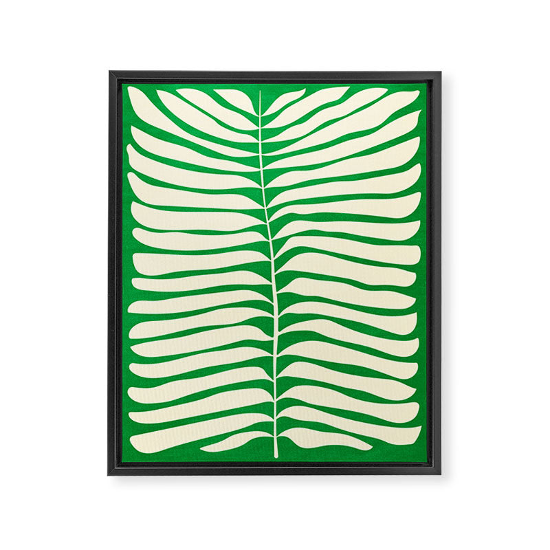 JAZZ FERNS 04 | Pine Green Matisse Edition Framed Canvas Print Gallery Image 6
