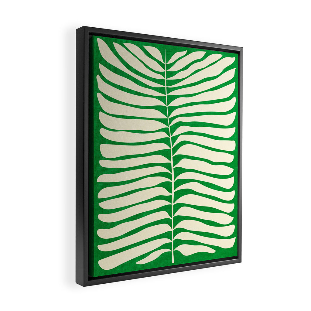 JAZZ FERNS 04 | Pine Green Matisse Edition Framed Canvas Print Gallery Image 2