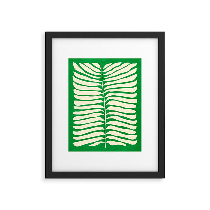 JAZZ FERNS 04 | Pine Green Matisse Edition Framed Art Print Gallery Image 1