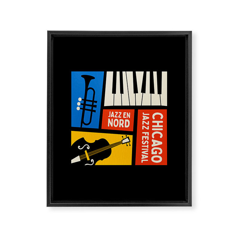 Jazz Festival | Bauhaus V Framed Canvas Print Gallery Image 6