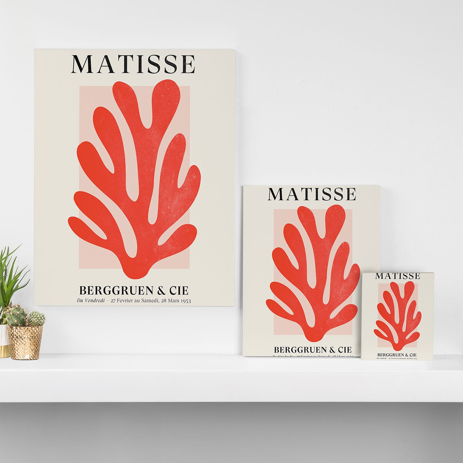 Jazz Leaf: Matisse Edition | Mid Century Series Canvas Print Gallery Image 3