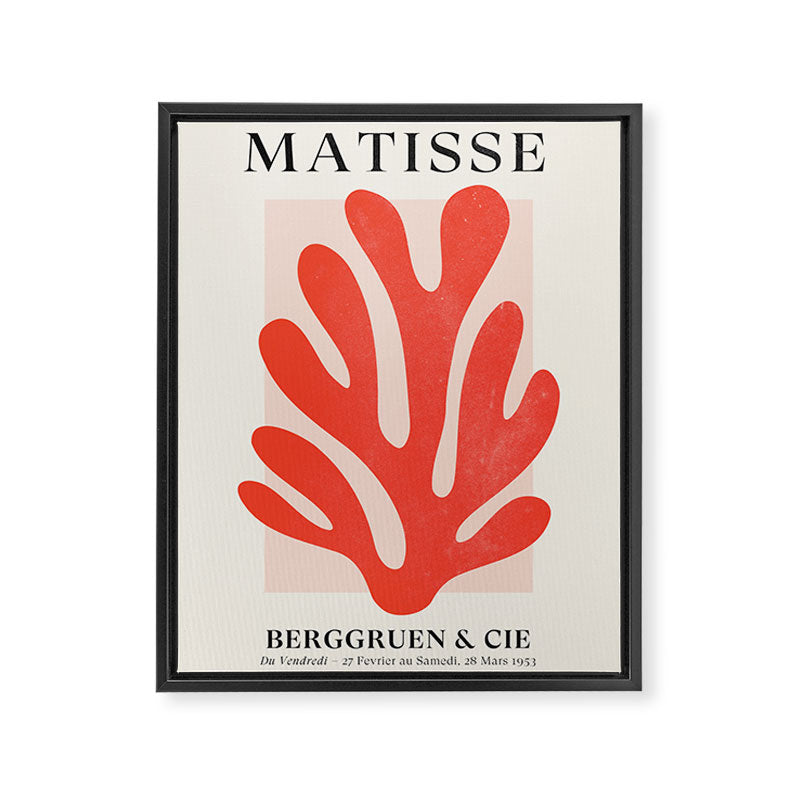 Jazz Leaf: Matisse Edition | Mid Century Series Framed Canvas Print Gallery Image 6