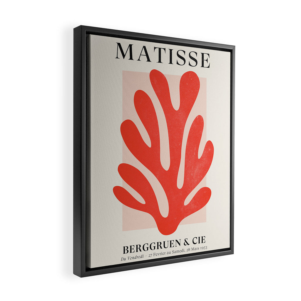 Jazz Leaf: Matisse Edition | Mid Century Series Framed Canvas Print Gallery Image 2