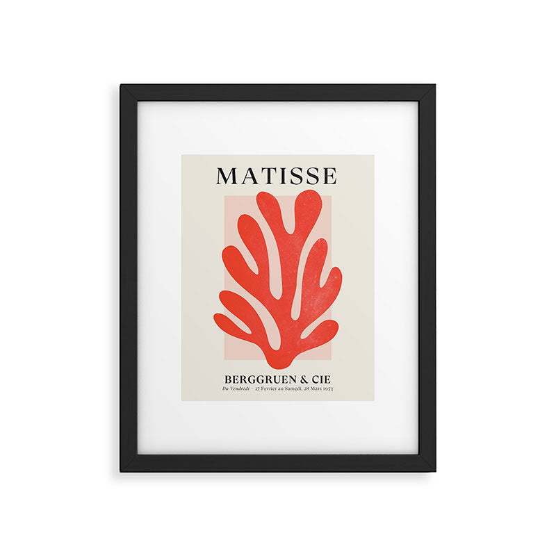 Jazz Leaf: Matisse Edition | Mid Century Series Framed Art Print Gallery Image 5