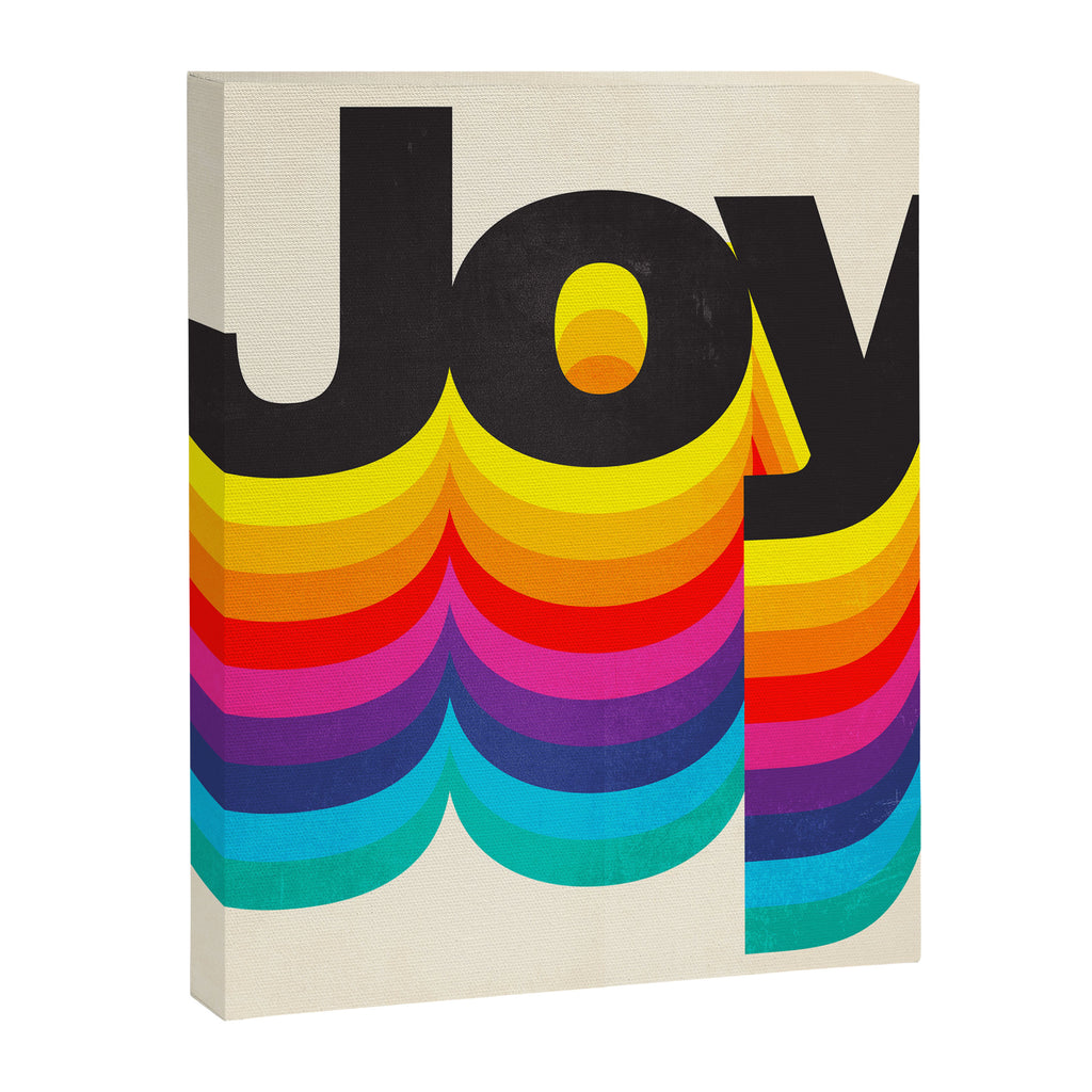 Joy: Retro Typography Edition Canvas Print Gallery Image 8
