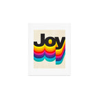 Joy: Retro Typography Edition Art Print Gallery Image 1