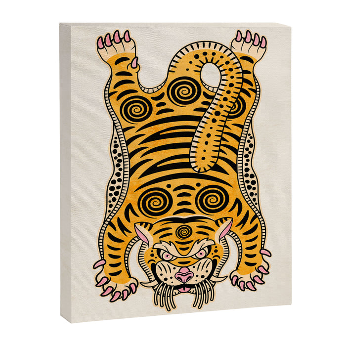 King Of The Jungle 01: Golden Tiger Edition Canvas Print Gallery Image 1