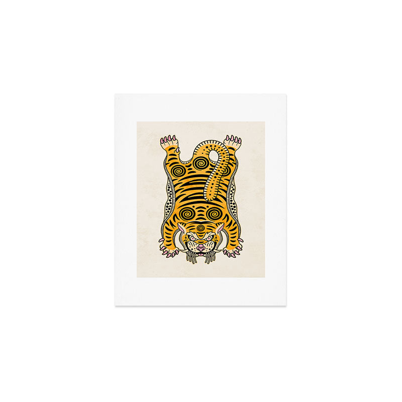 King Of The Jungle 01: Golden Tiger Edition Art Print Gallery Image 1