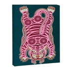 King Of The Jungle 02: Pink Tiger Edition Canvas Print Gallery Image 6