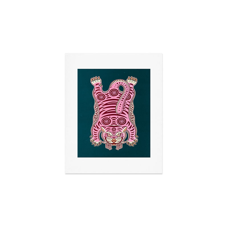 King Of The Jungle 02: Pink Tiger Edition Art Print Gallery Image 1