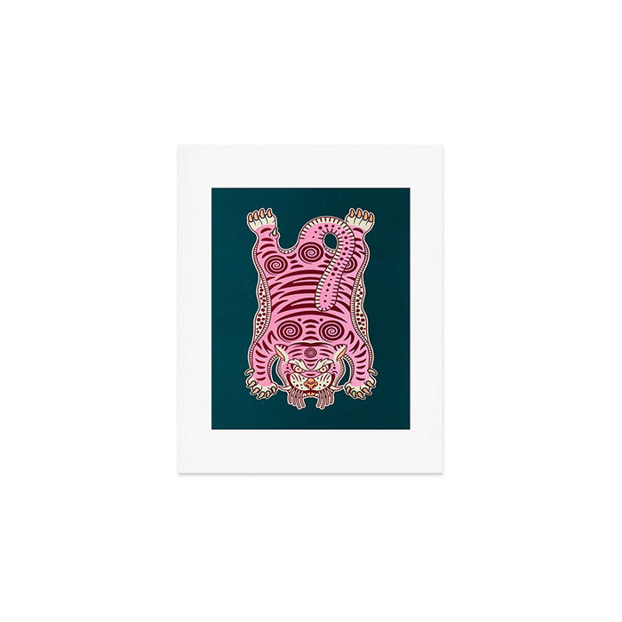 King Of The Jungle 02: Pink Tiger Edition Art Print Gallery Image 1