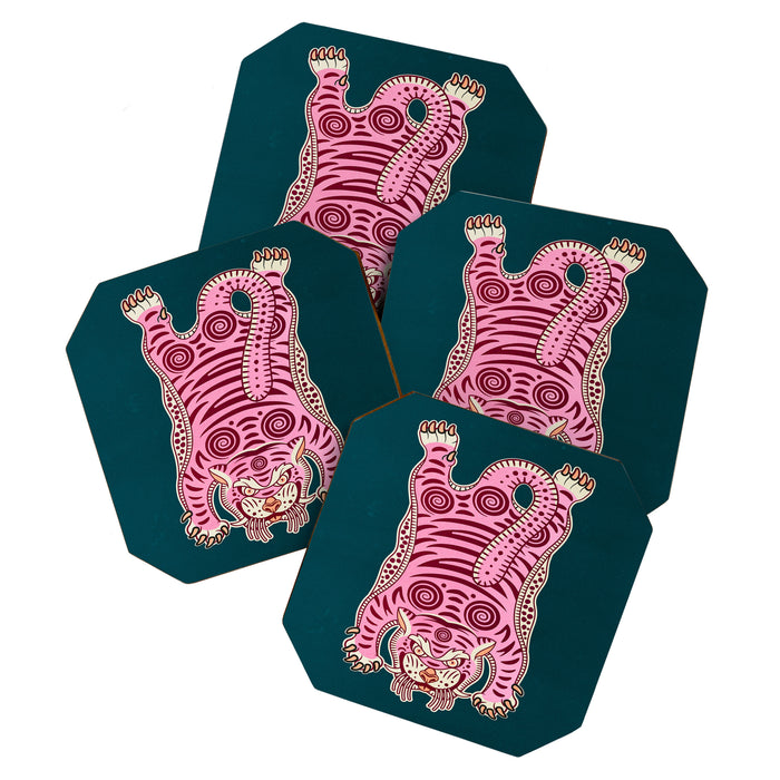 King Of The Jungle 02: Pink Tiger Edition Coaster Gallery Image 1