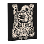 King Of The Jungle 04: Black & White Tiger Edition Canvas Print Gallery Image 6
