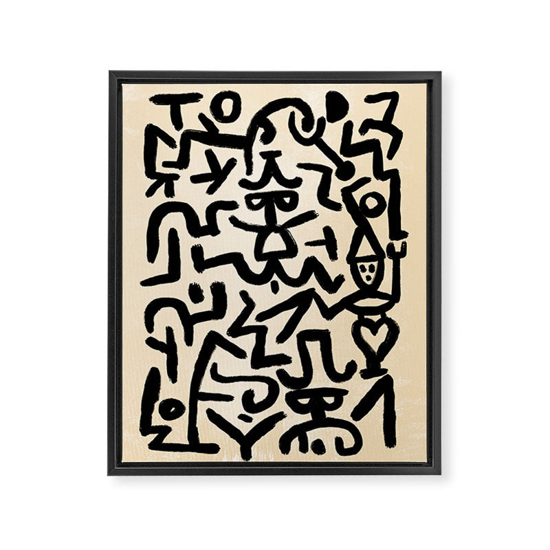 Klee's Comedians Handbill Framed Canvas Print Gallery Image 6
