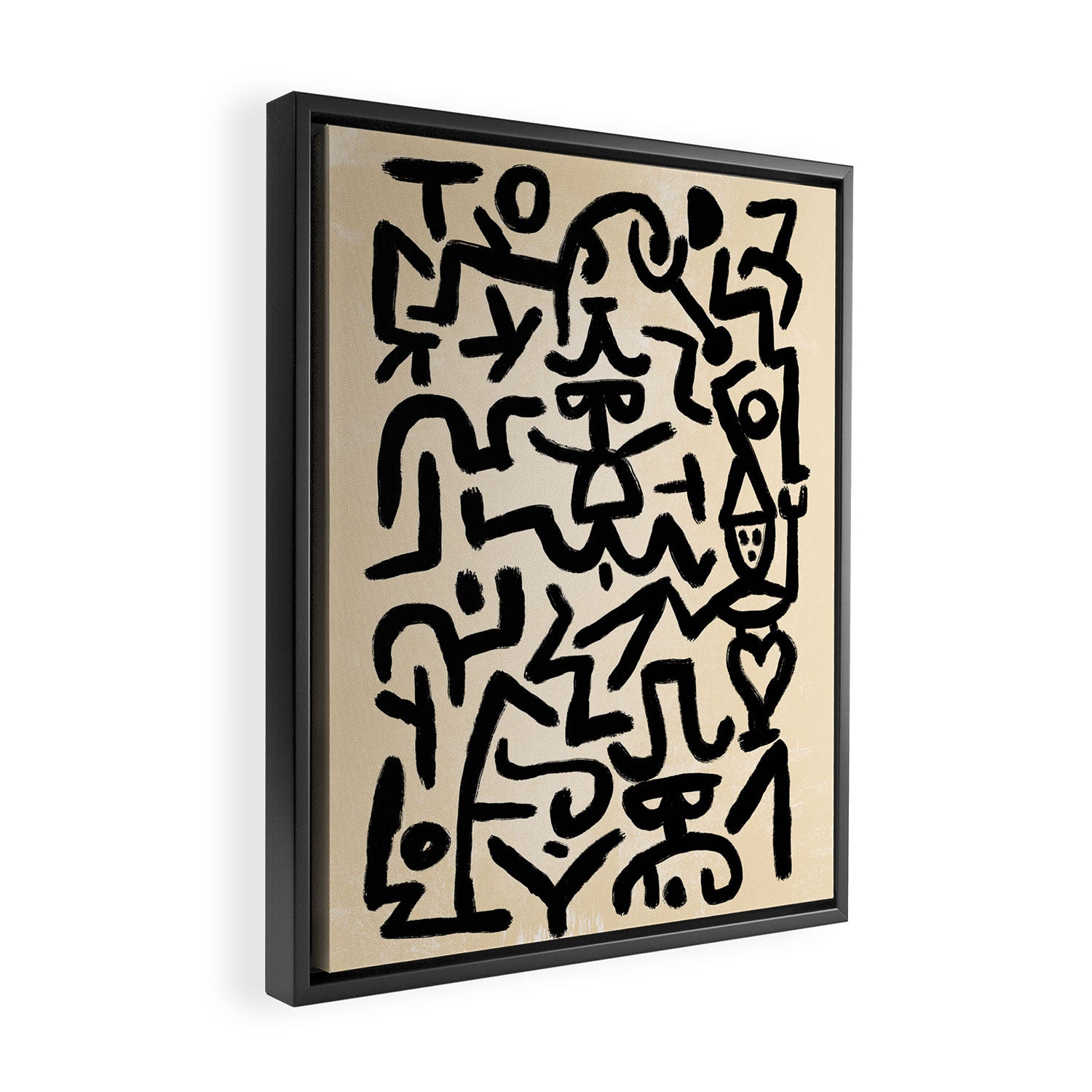 Klee's Comedians Handbill Framed Canvas Print Gallery Image 2