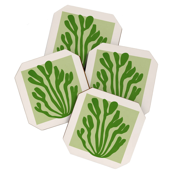 La Palma & Sage: Matisse Paper Leaf Cutouts 03 Coaster Gallery Image 1