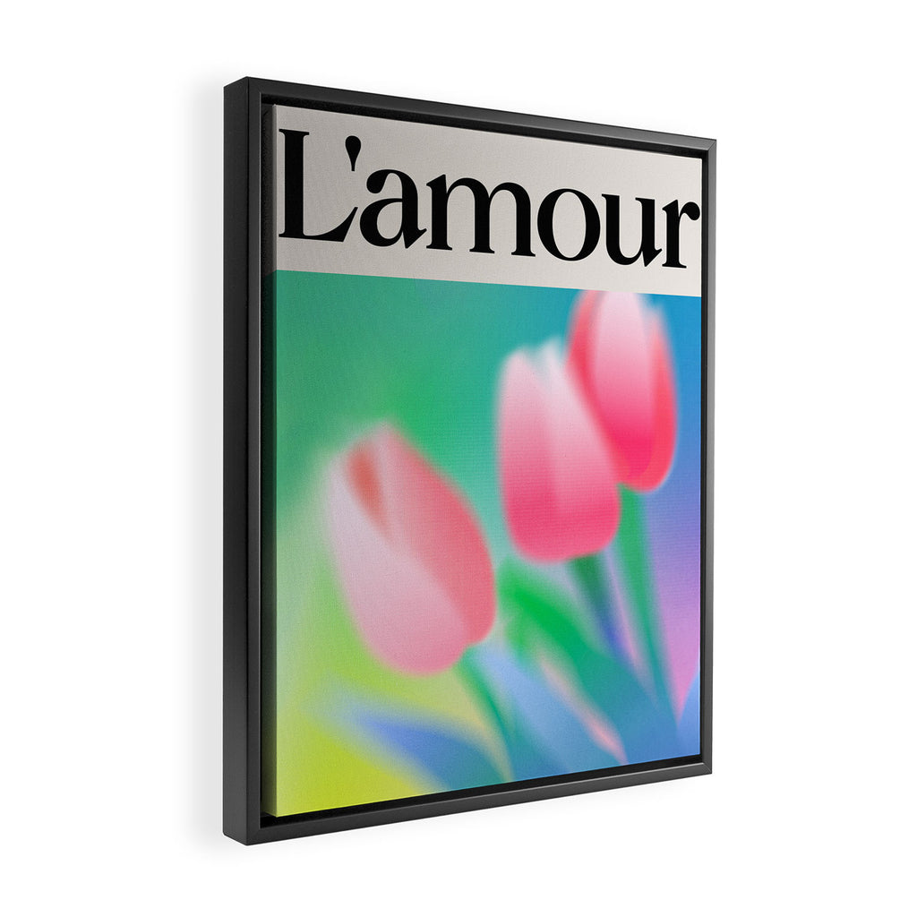 L'amour: Gradient Series 01 Framed Canvas Print Gallery Image 2