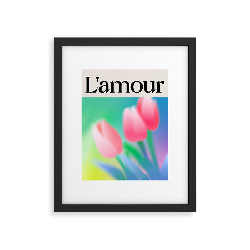 L'amour: Gradient Series 01 Framed Art Print Gallery Image 5