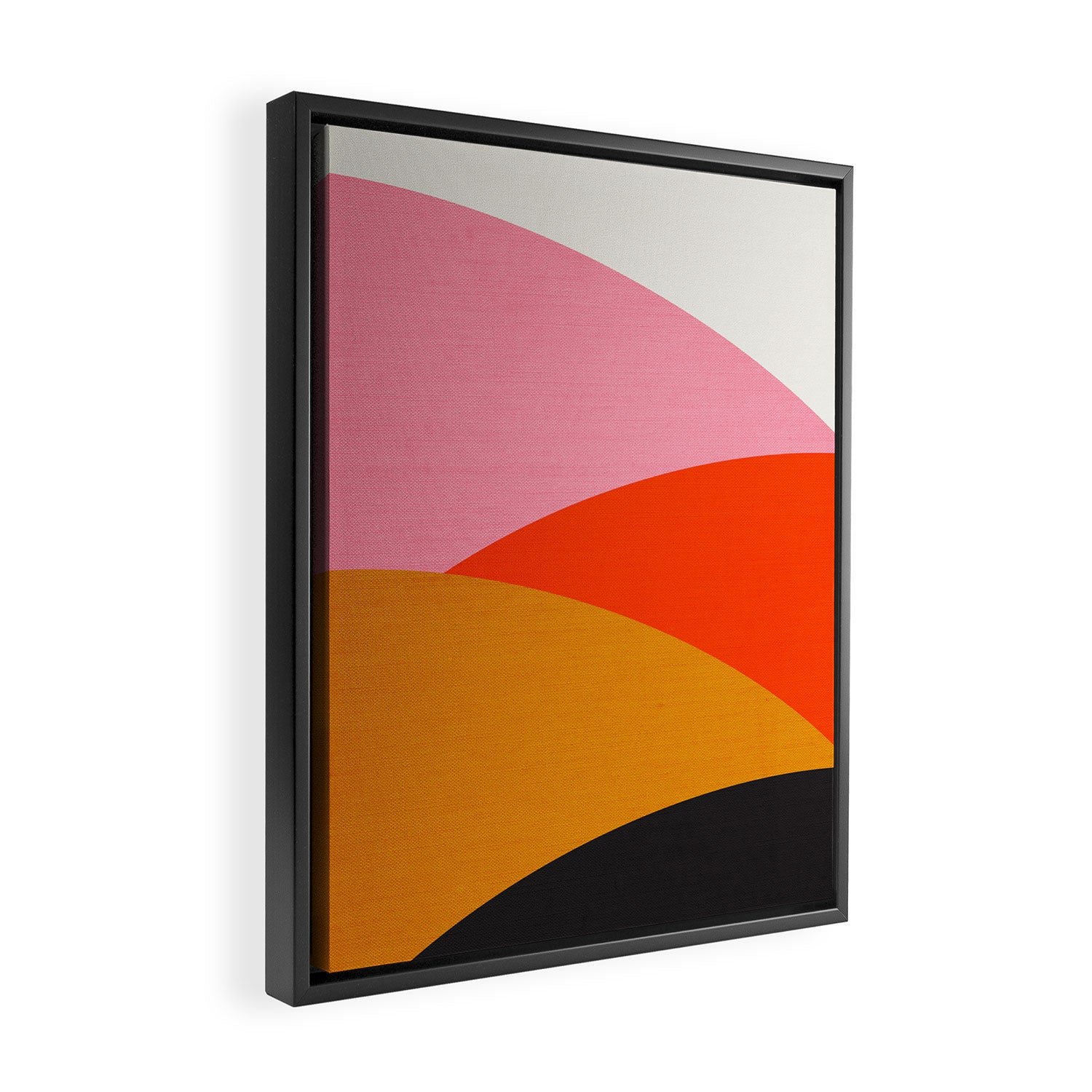 Landscape 01: Mid Century Abstraction Framed Canvas Print Gallery Image 2