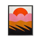 Landscape 02: Mid Century Abstraction Framed Canvas Print Gallery Image 6