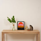 Landscape 02: Mid Century Abstraction Framed Canvas Print Gallery Image 4