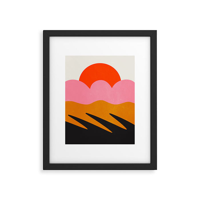 Landscape 02: Mid Century Abstraction Framed Art Print Gallery Image 1