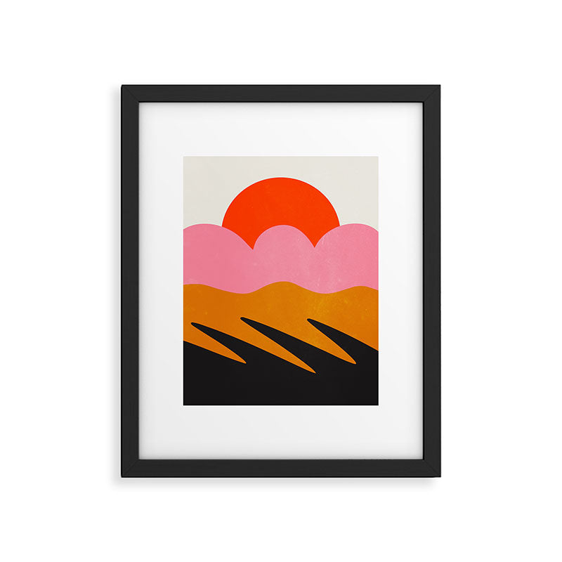 Landscape 02: Mid Century Abstraction Framed Art Print Gallery Image 5