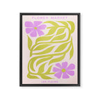 Lilac & Lime: Les Fleurs | Flower Market Color Series 02 Framed Canvas Print Gallery Image 6
