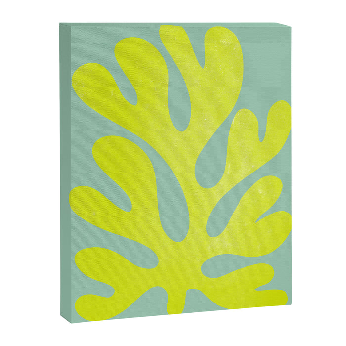 Lime & Sea Green: Matisse Paper Cutouts 06 Canvas Print Gallery Image 1