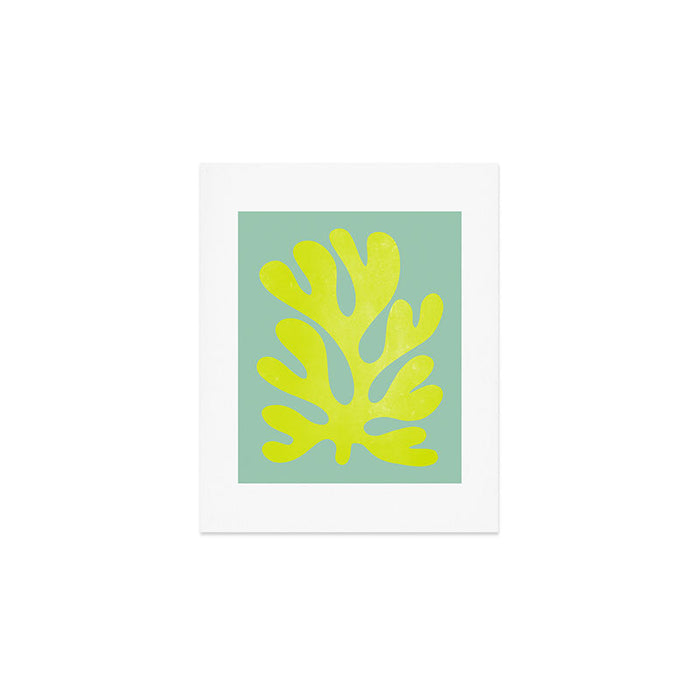 Lime & Sea Green: Matisse Paper Cutouts 06 Art Print Gallery Image 1
