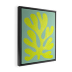 Lime & Sea Green: Matisse Paper Cutouts 06 Framed Canvas Print Gallery Image 2