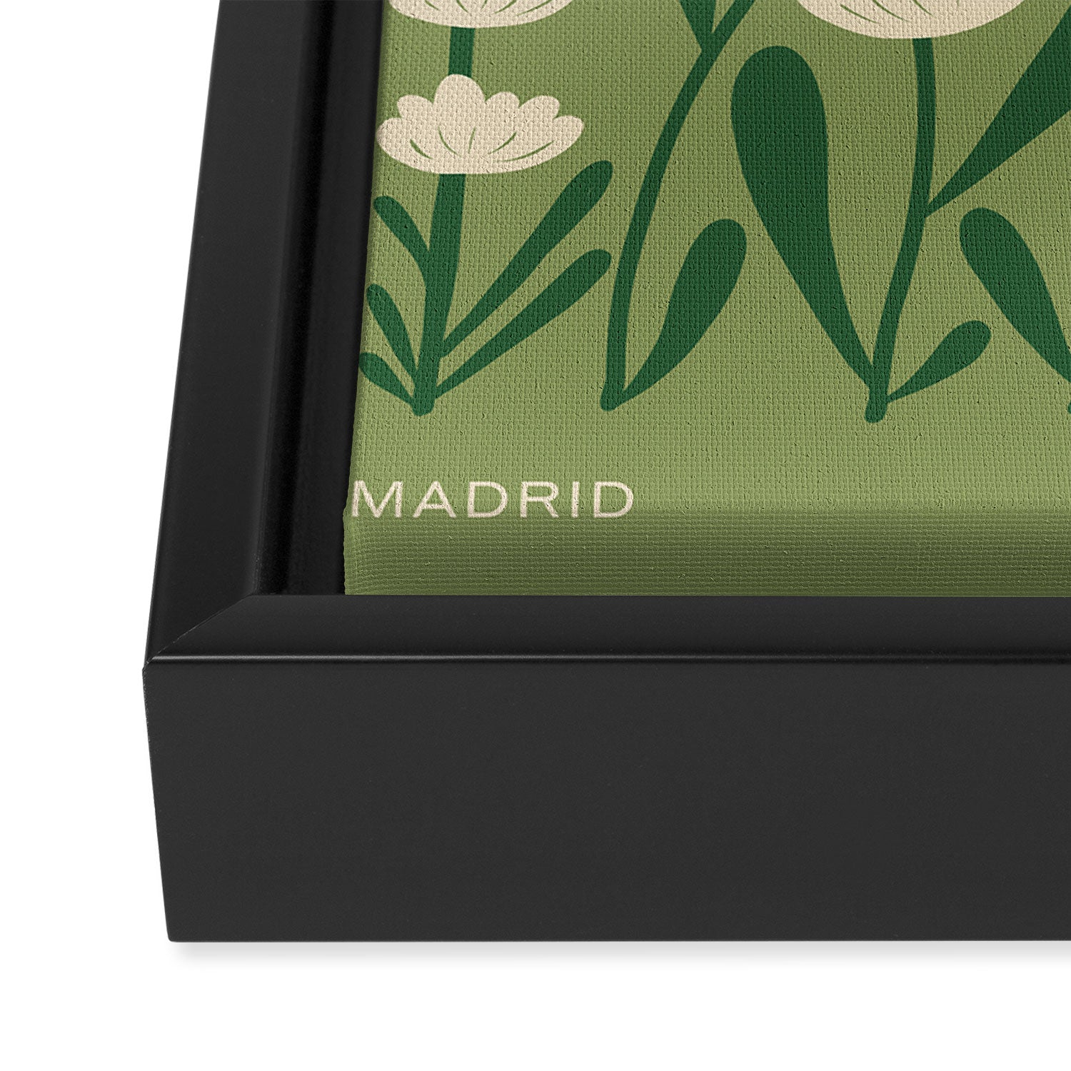 Madrid: Flower Market Summer Color Series 02 Framed Canvas Print Gallery Image 3