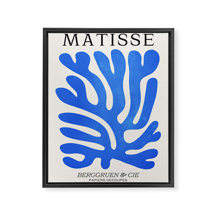 Marseille Blue: Matisse Color Paper Cutouts 03 Framed Canvas Print Gallery Image 1