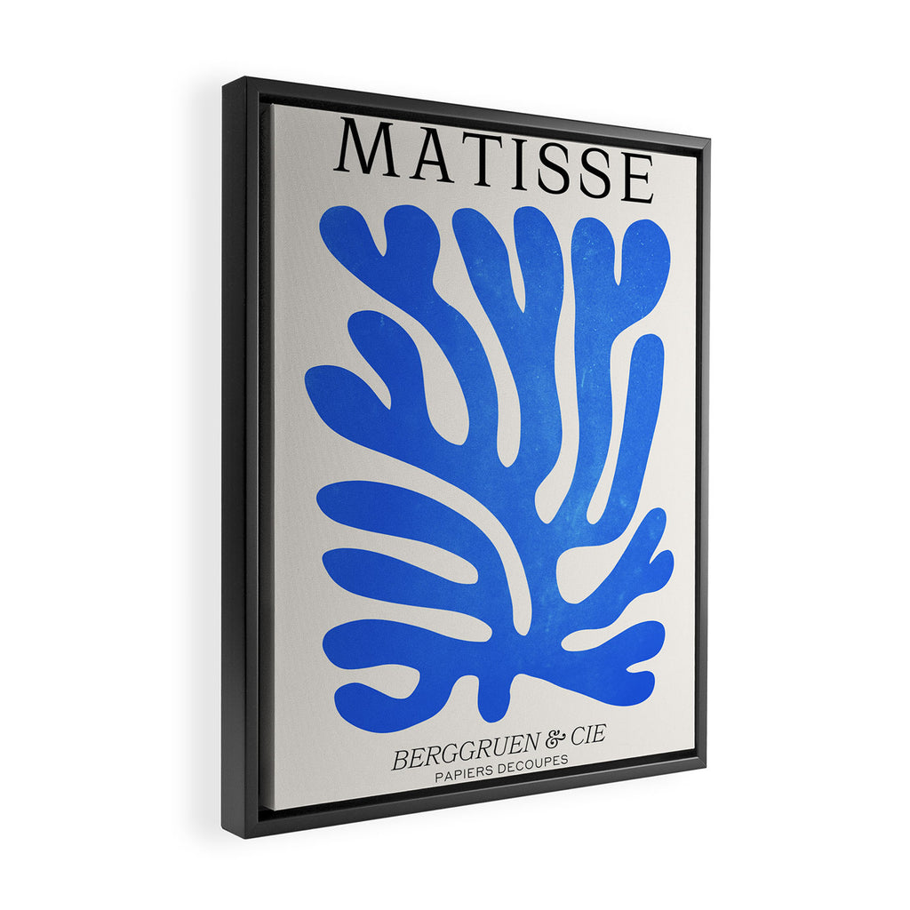 Marseille Blue: Matisse Color Paper Cutouts 03 Framed Canvas Print Gallery Image 2