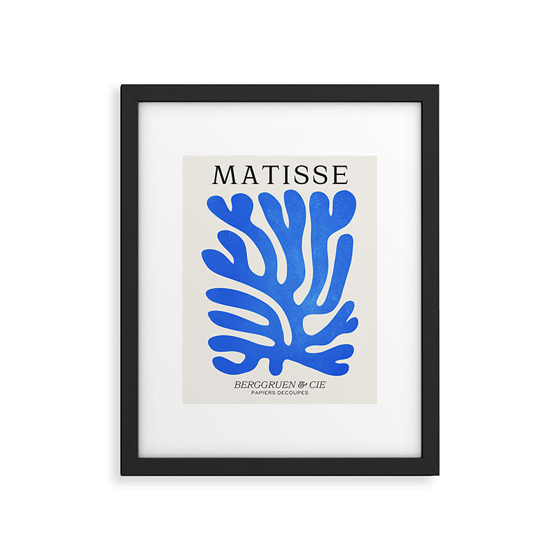 Marseille Blue: Matisse Color Paper Cutouts 03 Framed Art Print Gallery Image 4