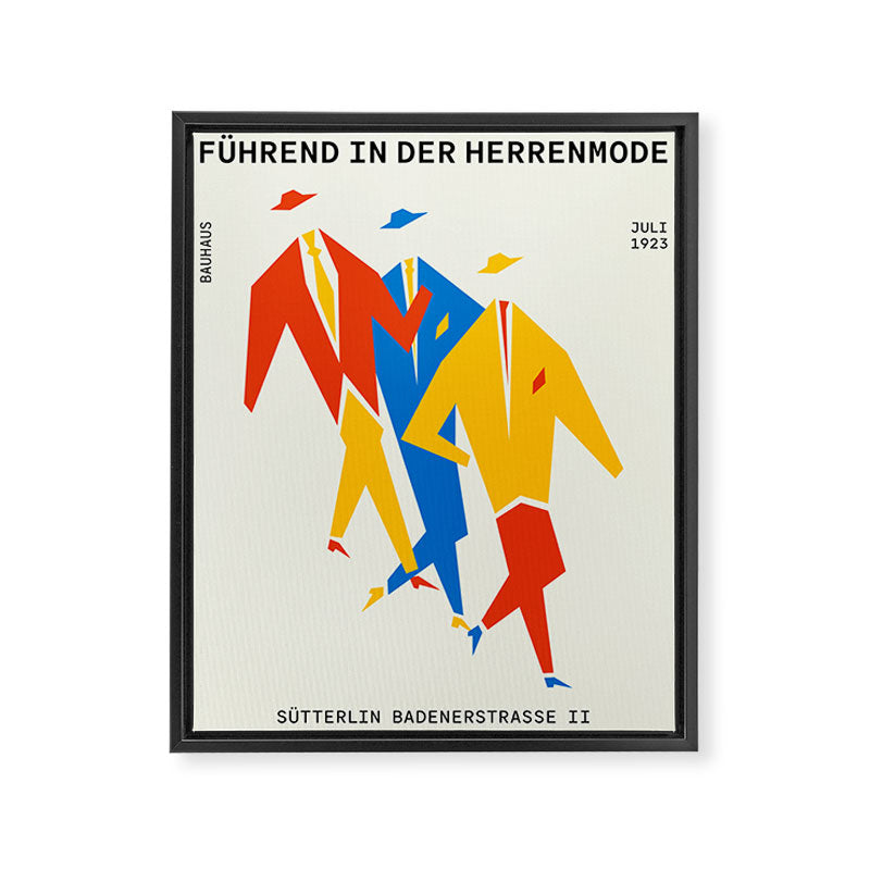 Men | Bauhaus IV: Off-White Edition Framed Canvas Print Gallery Image 6